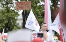 Andrzej Duda mówi w Lublinie o "atakach" po słowach o LGBT