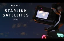 Satelity Starlink nad Polską | NOCNE NIEBO - 4K UHD