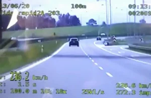 236 km/h Bentleyem i mandat 500zł płatny gotówką