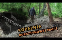 Nielegalna kopalnia bursztynu