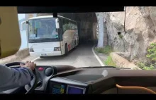 Wybrzeże Amalfi Włochy Umiejętności jazdy autobusem