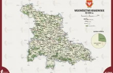 Województwo krakowskie - lasy (XVI-XVIII w.) [MAPA]