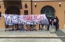 Białystok: „Życie białych ma znaczenie” w kontrze do spędu BLM (+WIDEO)