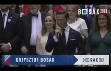 Przemówienie Krzysztofa Bosaka z wiecu wyborczego w Warszawie