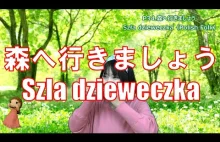 Pieśń Szła dzieweczka do laseczka w wykonaniu Japonki grającej na harmonijce