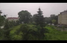 Piorun uderza w Olsztynie burza 21.06.2020