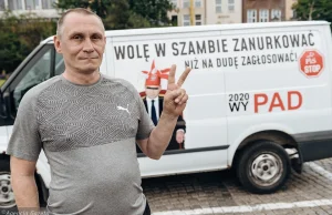 Na ulice Gdańska wraca "Wolę w szambie zanurkować niż na Dudę zagłosować"