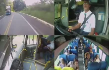 Szczęśliwy dzień pasażerów, że jadą z takim kierowcą autobusu