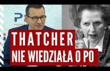 Morawiecki: Margaret Thatcher nie wiedziała jak gigantyczną lukę w VAT...