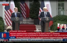 TVP INFO BREAKING NEWS: Polska dostanie od USA szczepionkę na koronawirusa