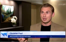 Słynny Christian Paul to prywatnie partner autorki reportażu "Wiadomości"