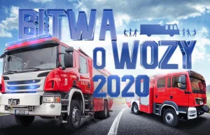 Strażacy zmuszani do rozwieszania plakatów akcji "Bitwa o wozy"