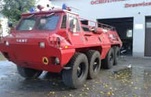 Wojskowy transporter opancerzony w służbie strażakom [WIDEO i ZDJĘCIA]