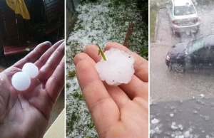 Gradobicie w gminie Jerzmanowice-Przeginia. Leciały kule lodu wielkości śliwek.