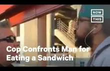 USA: Policja aresztuje mężczyznę za spożywanie kanapki na peronie dworca.