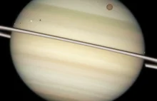 Saturn z bliska wygląda jakby tam trwała burza piaskowa