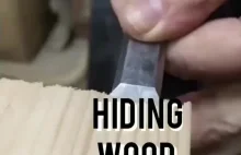 Ciekawy sposób na zamaskowanie wkrętów w drewnie