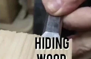 Ciekawy sposób na zamaskowanie wkrętów w drewnie