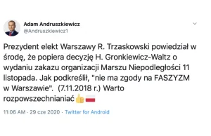 Adam Andruszkiewicz próbuje przeciągnąć wyborców do PiS