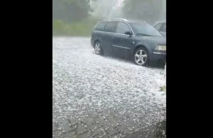 Nawałnice przechodzą nad Małopolską. 150 interwencji straży, grad...