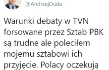 Andrzej Duda przyjął zaproszenie na debatę w TVN