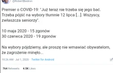 "Zwłaszcza seniorzy"- Premier Morawiecki ogłasza, że nie ma zagrożenia COVID-19