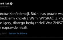 Donald Tusk: "Z PiS-em wiele Was łączy, dlatego będą chcieli Was ZNISZCZYĆ."