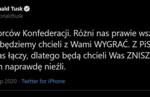 Donald Tusk: "Z PiS-em wiele Was łączy, dlatego będą chcieli Was ZNISZCZYĆ."