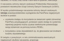Kolejny wyciek danych studentów Politechniki Warszawskiej…