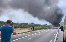 Wypadek na DK1 w Bogusławicach! Zderzenie ciężarówek z autokarem [ZDJĘCIA]