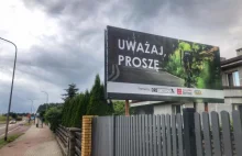 Uważaj, proszę. Rowerowe billboardy przy ulicach Trójmiasta.