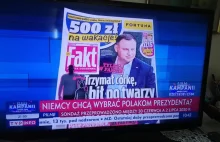 TVP wymazało 1000 zł z Faktu i wstawiło 500 zł, żeby promować bon turystyczny!