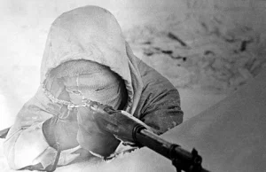 Fiński snajper Simo Häyhä, w 100 dni, zastrzelił 540 żołnierzy radzieckich.
