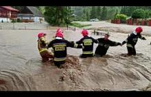 Powódź i podtopione domy na podkarpaciu (27.06.2020