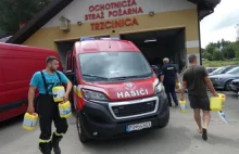 Strażacy ze Słowacji przyjechali do Trzcinicy z darami