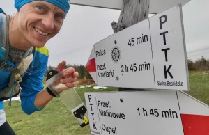 Rekord Głównego Szlaku Beskidzkiego. Ficek przebiegł 500 km w 107 godzin.