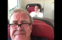 Jeremy Clarkson w pociągu