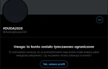 Twitter tymczasowo zablokował profil Dudy. Powodem jest "nietypowa aktywność".