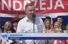 Obrzydliwy fikołek TVP. Duda chce całej Polski, Trzaskowski tylko Warszawy