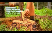 Jak usunąć duży korzeń bez użycia ciężkiego sprzętu