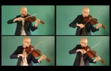 Wykopek gra na skrzypcach i altówce Lato Vivaldiego