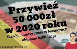 Emigracja do Niemiec, opłaca się? Obliczam jak przywieźć 50tys zł w rok