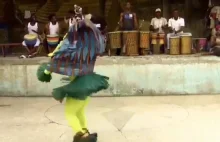 Taniec Zaouli ludu Guro z centralnego Wybrzeża Kości Słoniowej