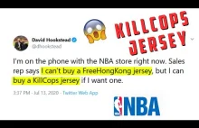 NBA Store Says You Can Buy A “KillCops” Jersey But Not "FreeHongKong"