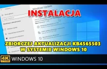 Instalacja zbiorczej aktualizacji KB4565503 kompilacja 19041.388 w...