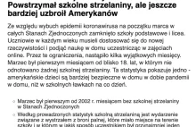 Kłamstwa Onetu o szkolnych strzelaninach w USA. "Koronawirus ratuje dzieci".