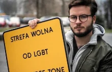 Policja przesłuchała aktywistę w sprawie tabliczek „strefa wolna od LGBT”.