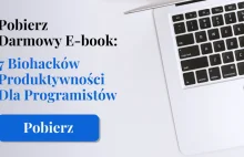 7 Biohacków Produktywności Dla Programistów — bezpłatny e-book