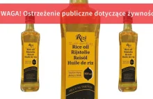 Olej z ryżu wycofany ze sprzedaży
