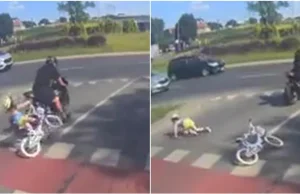 Motocyklista potrącił dziewczynkę na rowerze i odjechał. Szuka go policja
